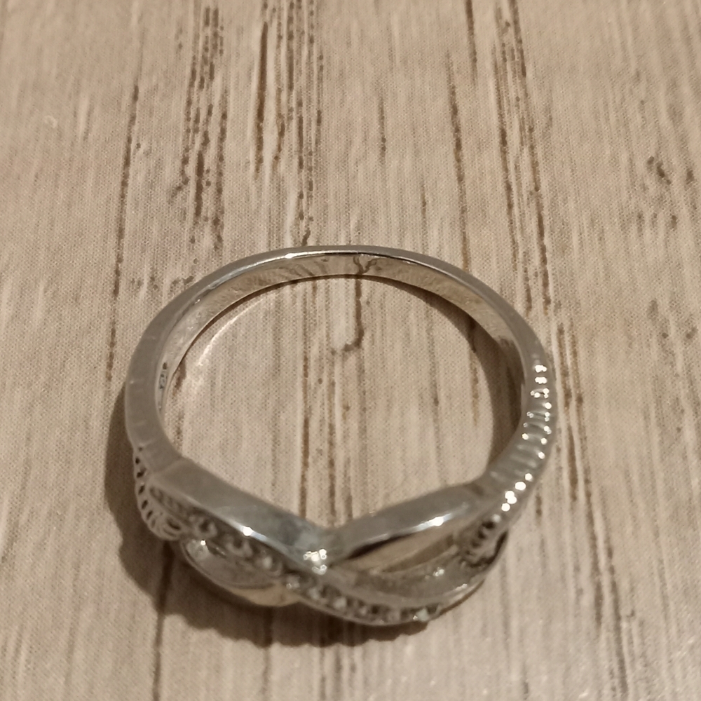Silver Tone Infinity Ring - Picture 7 of 7
